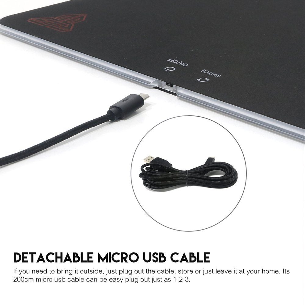 Fantech, Mpr350 Aurora Abs Rgb Gaming Mouse Pad