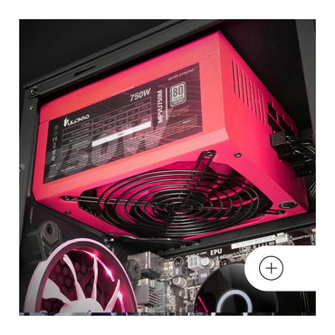Mars, Gaming Mpvu750M, 750W Full-Modular Psu 80Plus Silver, +87% Ef, Ai-Rpm 14Cm Fan, Japanese Capacitors, 10 Years Warranty, Red