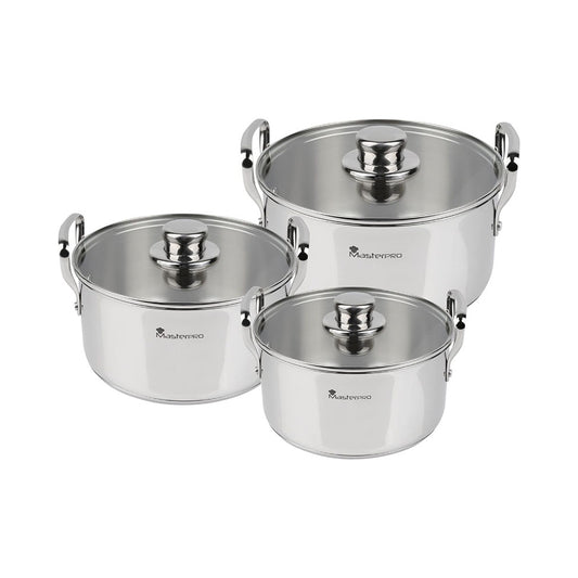 Masterpro Set 6Pcs Cookware Stainless Steel Ind Smart MP, MSTR-BGMP2145