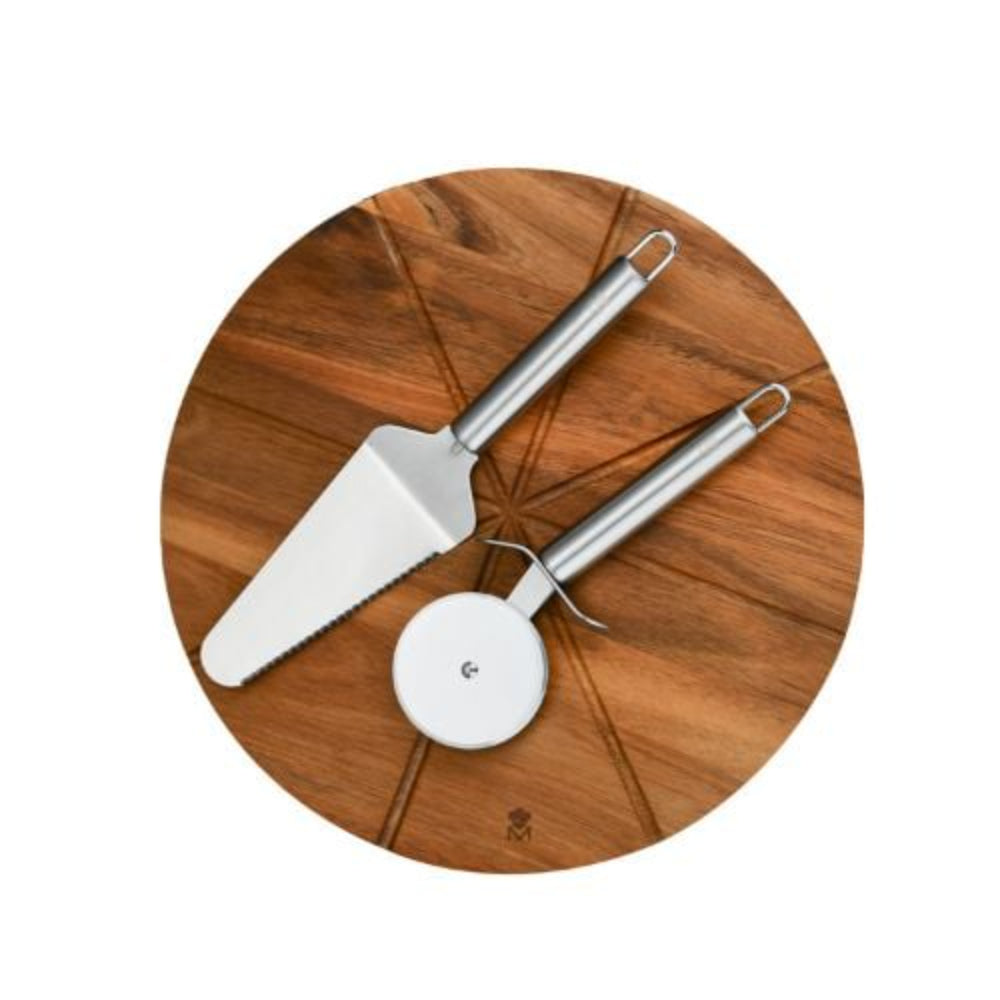 Masterpro 3Pcs Pizza Set S-S + Cutting Board, MSTR-BGMP4878