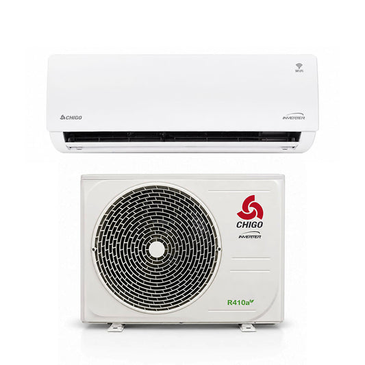 Chigo 9000BTU Dual Inverter AC, Gear Control, WiFi, 4D Airflow System [Excluding Installation], MT1-09KIGW