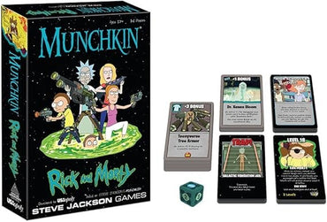 Munchkin: Rick And Morty Card Game | Rick And Morty Adult Swim Munchkin Board Game | Officially Licensed Rick And Morty Merchandise | Munchkin Game From Steve Jackson Games