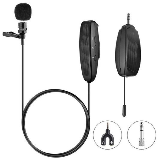 Conqueror, Wireless Lavalier Microphone Clip On Lapel for Smartphone Camera Podcast Interview YouTube Facebook Live Stream - MWL306.