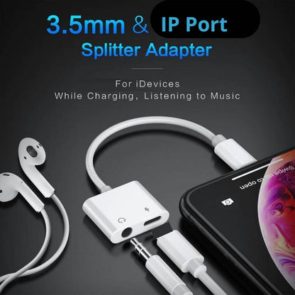Moxom, MX-AX16, Wireless Lightning to 3.5MM Audio + Lightning Charge Adapter