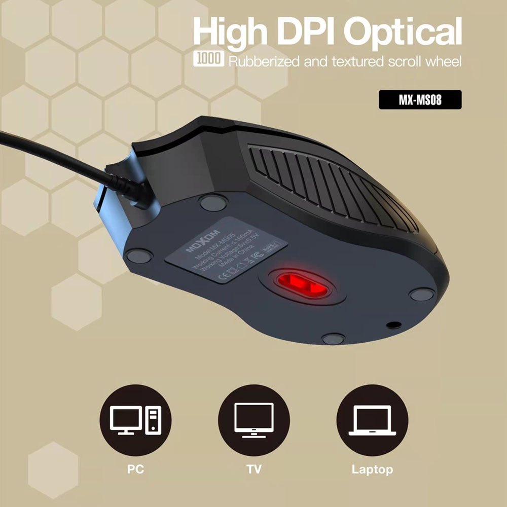 Moxom, MX-MS08 Elite Wired Mouse High DPI