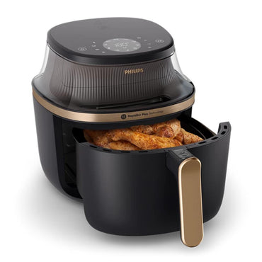 Philips, Airfryer 3000 Series - 4.2L, 1400W, See-through Cooking Window, RapidAir Plus Technology, Digital Interface, Touch Screen, Black, NA322