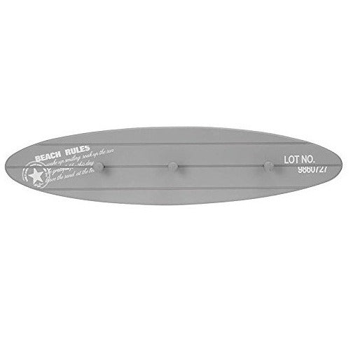Surfboard Coat Rack 60 Cm Wooden, Available in Different Colors