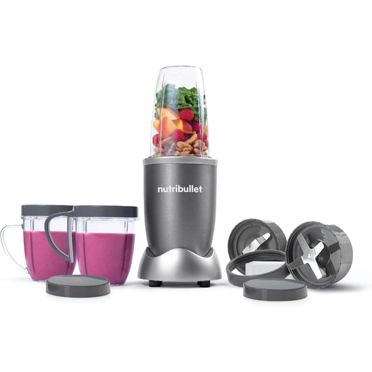 Nutribullet Food Blender, Multi-Function High-Speed Blender, Mixer System With Nutrient Extractor, Grey, 12Pcs, NBR-1212M