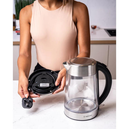 Nutricook Electric Glass Kettle  1.7L, Double-Wall, Heavy-Duty Design, Elite Durability, NC-GK100