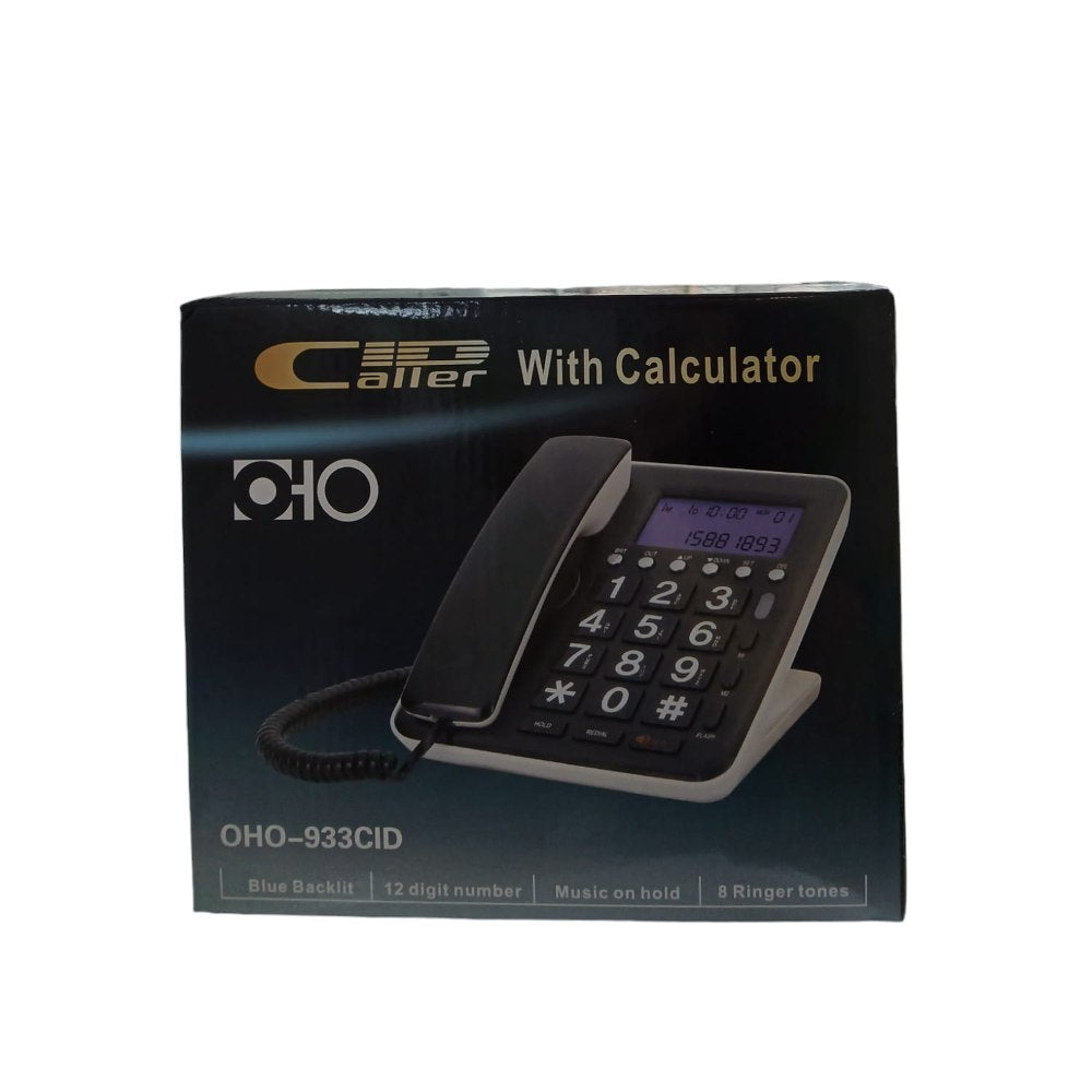 Oho Caller Id Corded Phone With Calculator