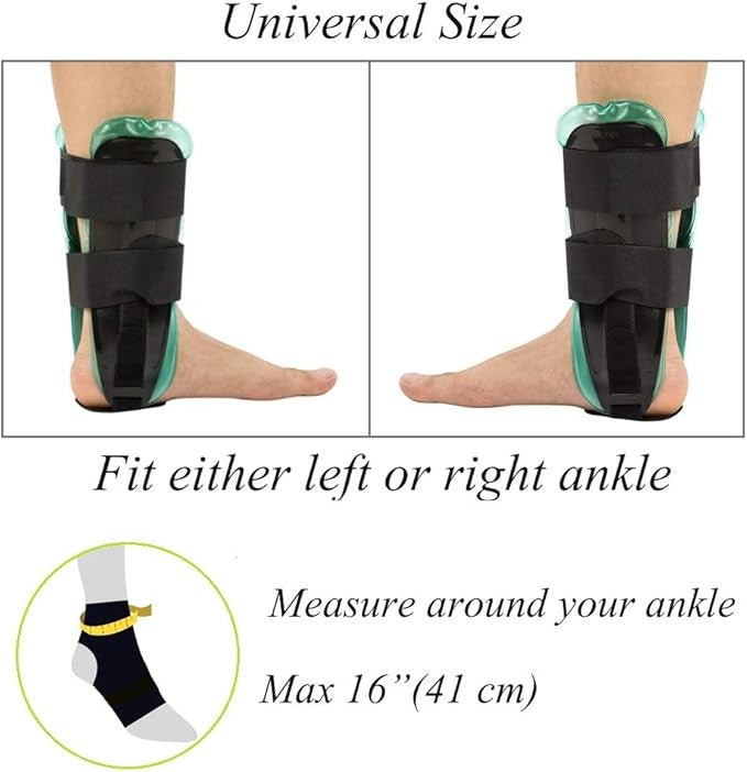 OrthoLife, Air Gel Ankle Stirrup Brace Support Provide Stability And Cold Compress(Gel & Air)