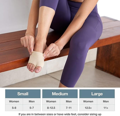 OrthoLife, Metatarsal Pads For Men And Women - Ball Of Foot Pain Relief Cushions For Sesamoiditis, Metatarsalgia, Morton'S Neuroma - 2 Pairs Fabric Sleeves With Gel Inserts