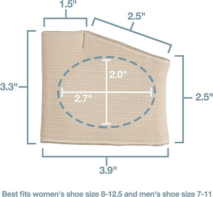 OrthoLife, Metatarsal Pads For Men And Women - Ball Of Foot Pain Relief Cushions For Sesamoiditis, Metatarsalgia, Morton'S Neuroma - 2 Pairs Fabric Sleeves With Gel Inserts