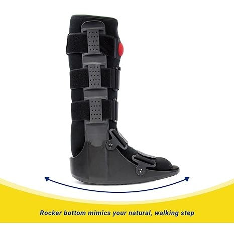 OrthoLife, Brace Direct Air Cam Walker Fracture Boot Tall- Full Medical Recovery, Protection And Healing Walking Boot - Foot Or Ankle Injuries, Fractures And Sprains Doctor Recommended Boot, Men & Women, Right