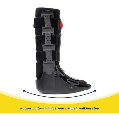 OrthoLife, Brace Direct Air Cam Walker Fracture Boot Tall- Full Medical Recovery, Protection And Healing Walking Boot - Foot Or Ankle Injuries, Fractures And Sprains Doctor Recommended Boot, Men & Women, Right