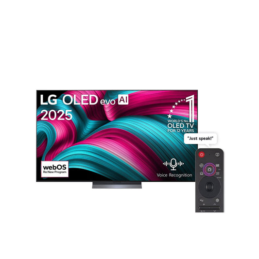 LG OLED 65-Inch EVO C5 4K – 144Hz Smart TV – AI Magic Remote WebOS25 2025, OLED65C56LA