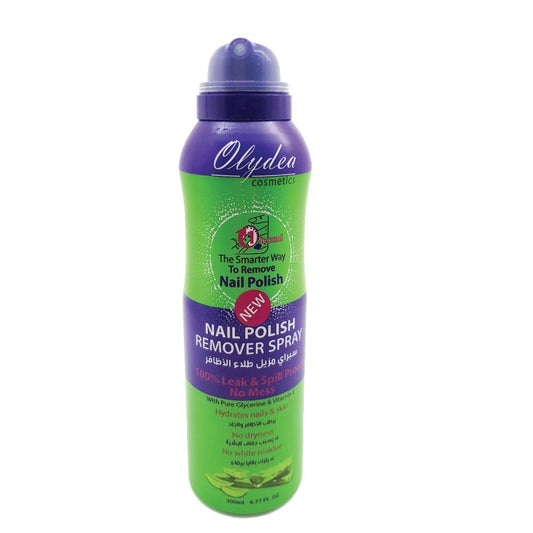 Olydea, Nail Polish Remover Spray 200 Ml Aloe Vera Green