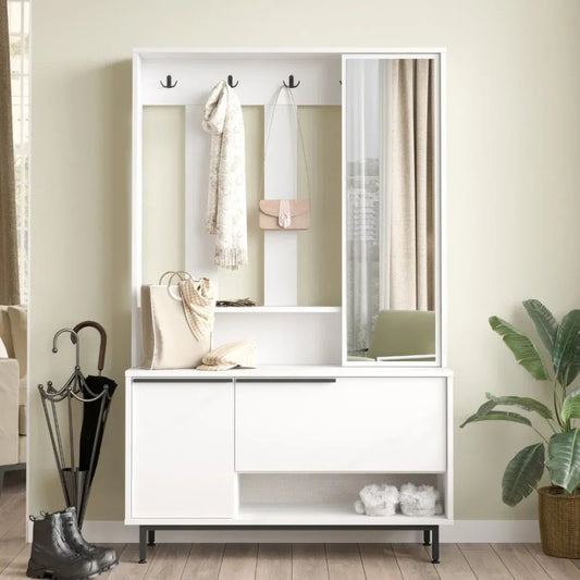 KDesign Cloakroom [White] HxWxD: 178.2x112.2x35.5cm, ON11-W