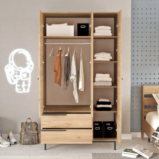 KDesign Wardrobe [Sepet] HxWxD: 195.6x112.2x55cm, ON15-S