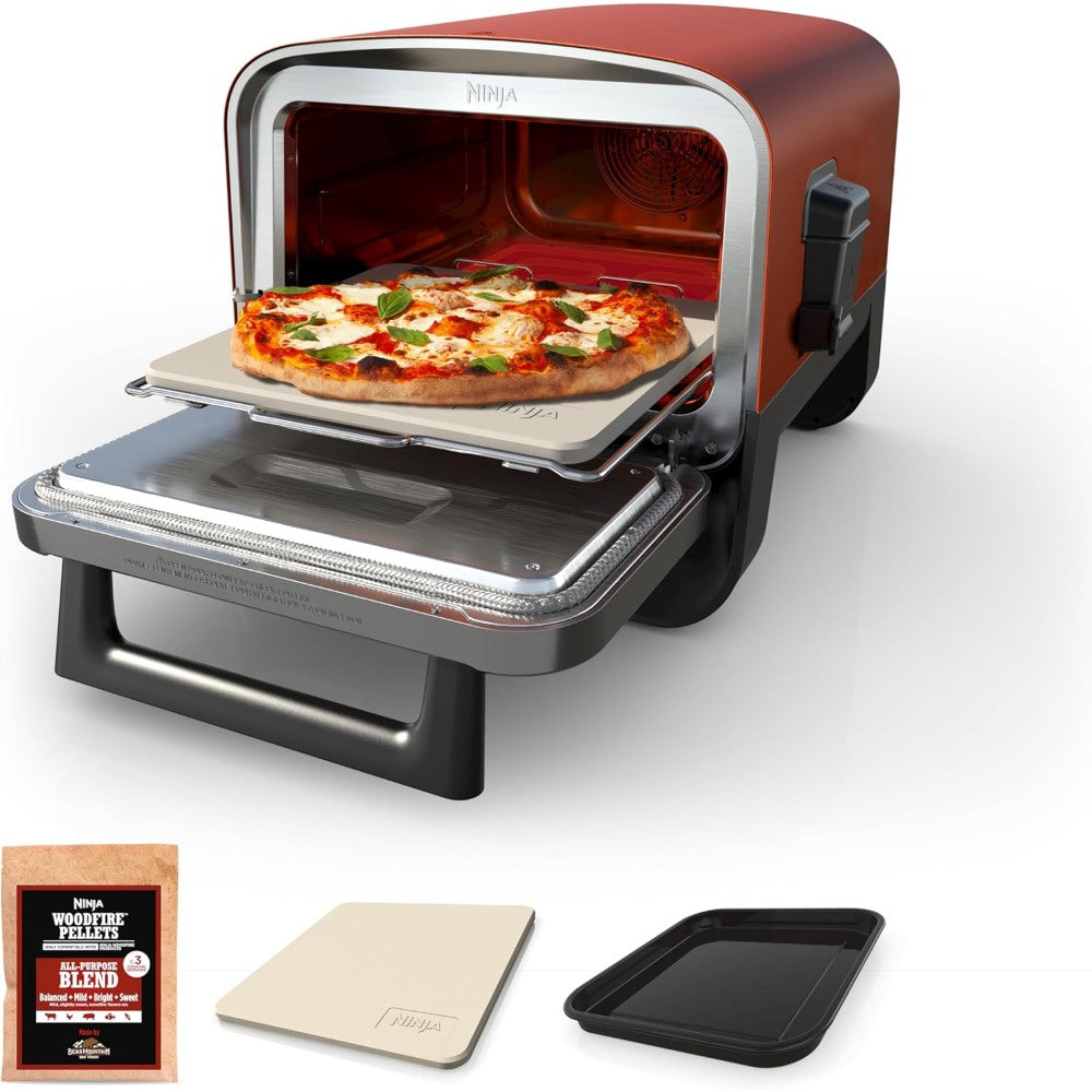 Ninja, Woodfire 8-in-1 Electric Outdoor Pizza Oven 2400w
