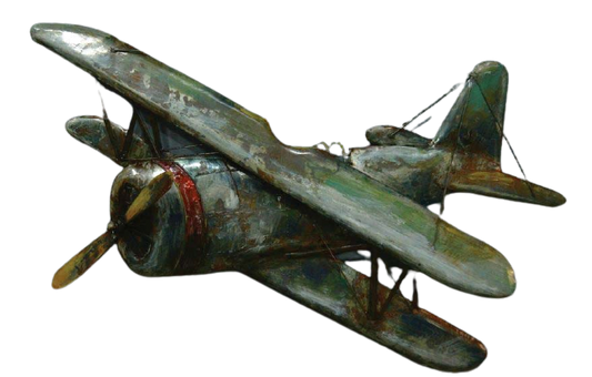 Itemz, 3D Metal Painting Vintage Plane, L49cmxW87cm