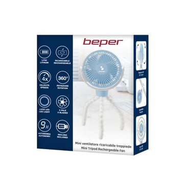 Beper, Mini Rechargeable Tripod Fan, P206VEN430