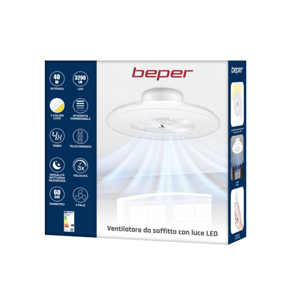 Beper, Ceiling Fan With Led Light, P206VEN650