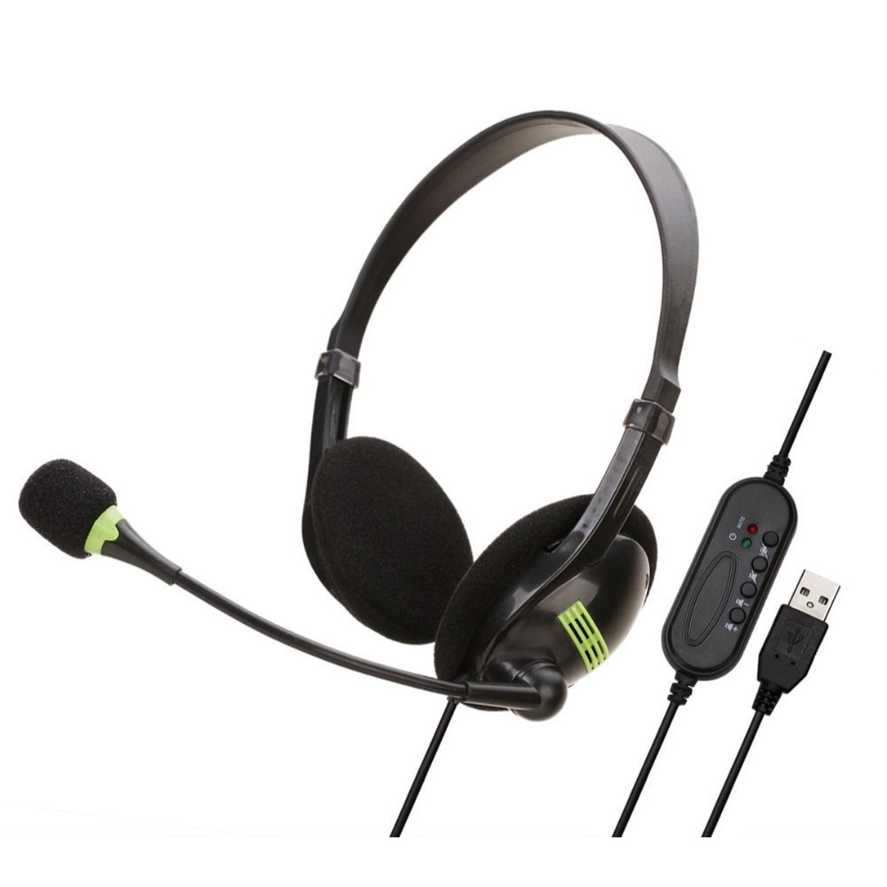 Soyto Headset with Microphone USB Interface Headset Jack - SY440MV