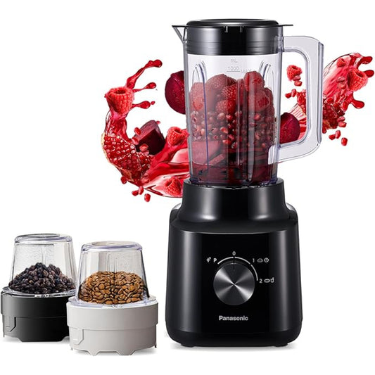 Panasonic 1.45L Blender With 2 Dry Mill For Juice, Smoothies, Soup And Spices, PAN-CP3121KTN