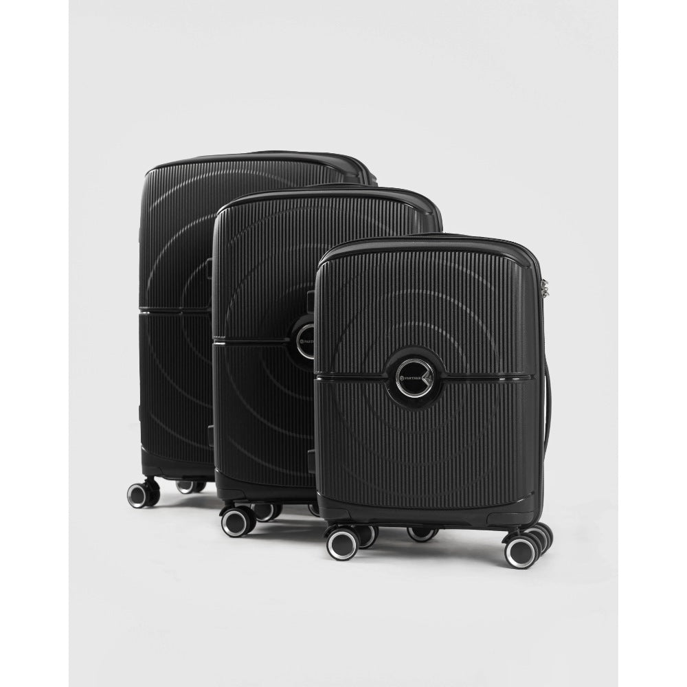 Partner Moden, 3-Piece Set Hardside Luggage Sets Suitcase With Spinner Wheels Lightweight Tsa Lock, Beige, Available in Different Colors