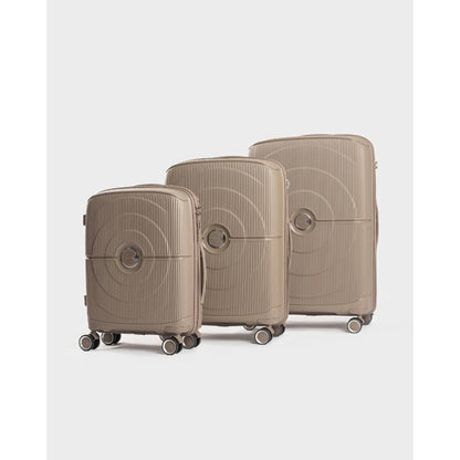 Partner Moden, 3-Piece Set Hardside Luggage Sets Suitcase With Spinner Wheels Lightweight Tsa Lock, Beige, Available in Different Colors