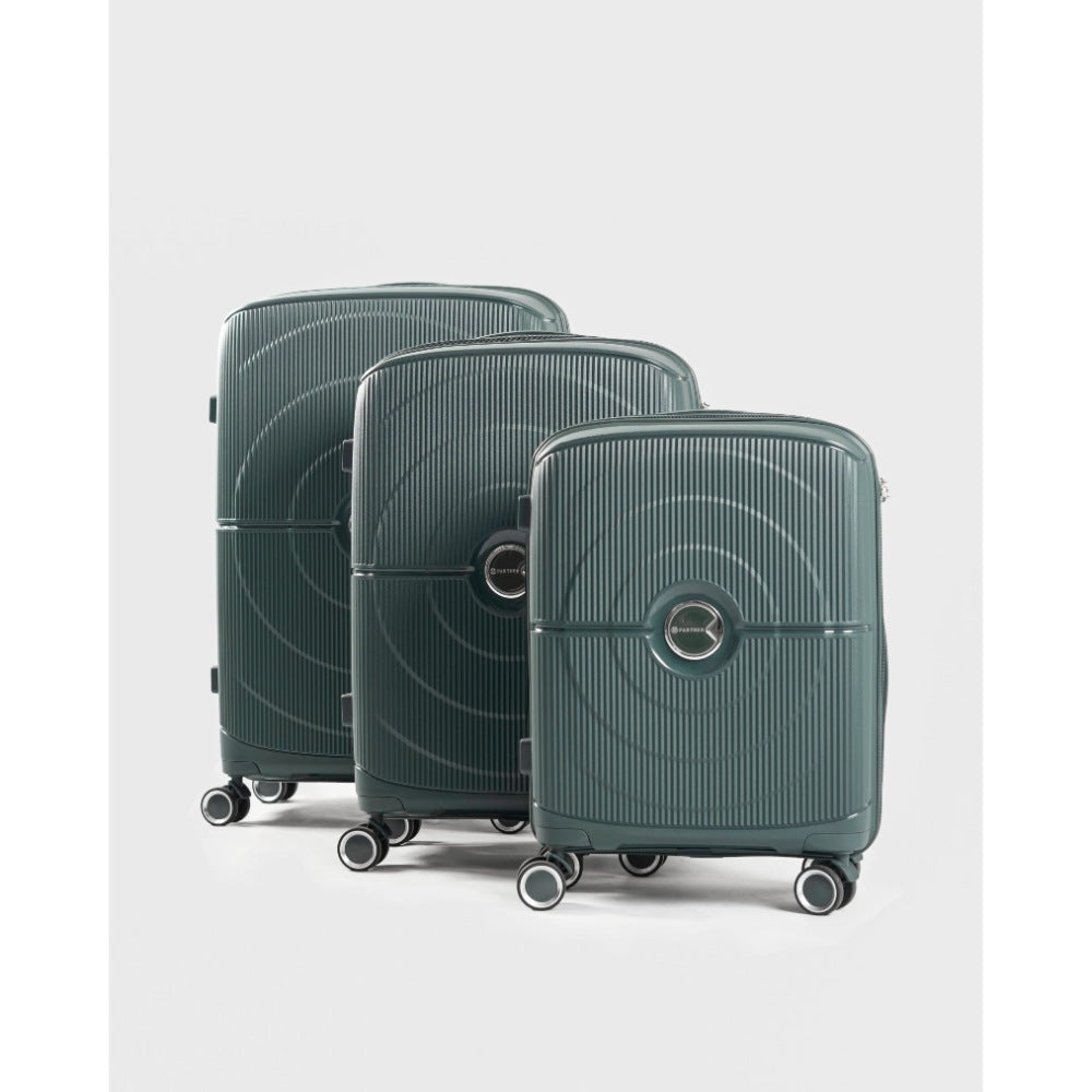 Partner Moden, 3-Piece Set Hardside Luggage Sets Suitcase With Spinner Wheels Lightweight Tsa Lock, Beige, Available in Different Colors