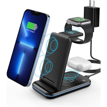 Moxom, 3 In 1 5000Mah Qc18W Pd20W Multifunction Wireless Power Bank