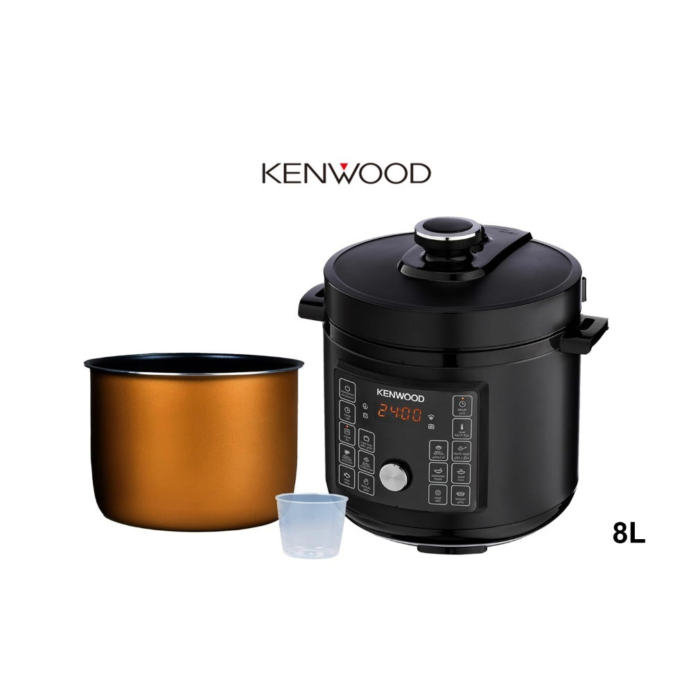 Kenwood, Electric Pressure Cooker 8L Smart Steam Pot 16-In-1 Multifunctional Programmable Multicooker, Steamer, Rice Cooker, Slow Cooker, Saute Pot, Soup, Yogurt, Cake & More