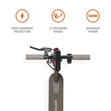 Porodo, Electric Urban Scooter Long-Range Battery Lightweight And Foldable- Black | Pd-Esctpo-Bk