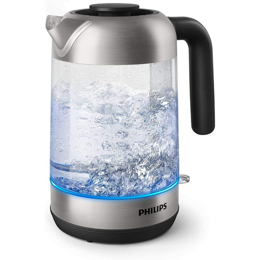 Philips, Domestic Appliances Series 5000 Glass Kettle, 1.7L, Removable Lid, HD9339