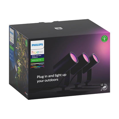 Philips, Lily Hue Base Unit Spike Black 3X8W 24V