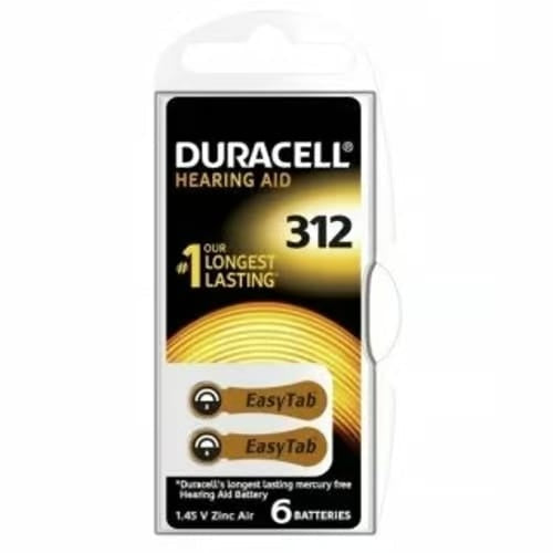 Duracell, Battery Duracell 312 ActivAir Hearing Aid,Pack of 6