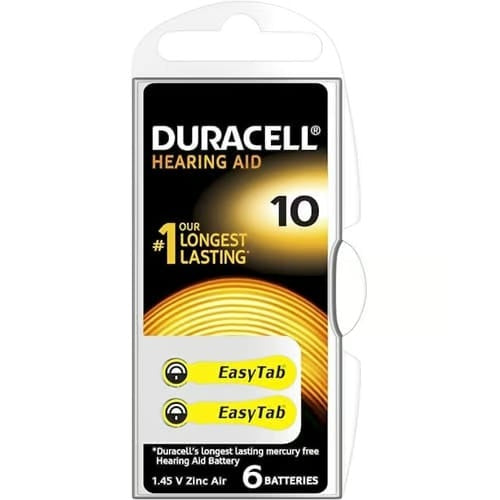 Duracell, Battery Duracell 10 ActivAir Hearing Aid,Pack of 6