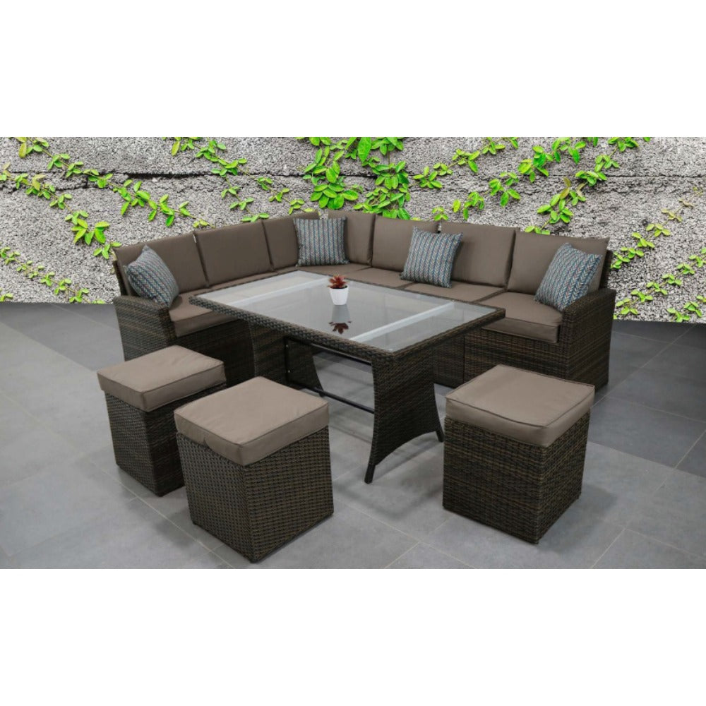 KC, Australia, Corner 255X200X65Cm, Table 150X80X75Cm, Pouffe 45X45X50Cm, Ptr-108254