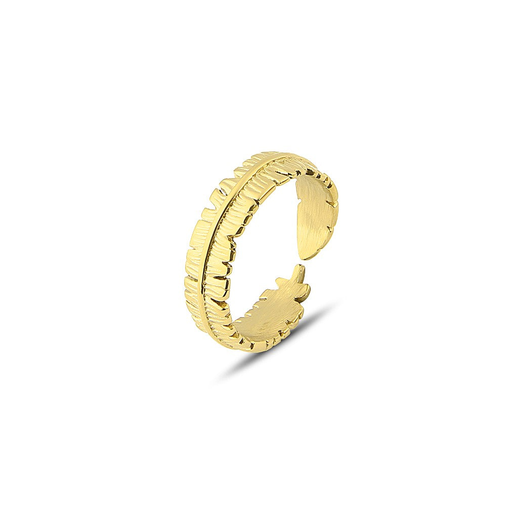 Polo Exchange, Women  Stainless Steel Ring Adjustable