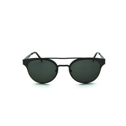 Polo Exchange, Unisex Sunglasses, Green Lenses, Black Frame, Black Temple.