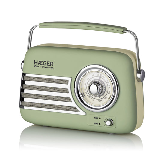 Haeger Retro Bluethooth Bluetooth Radio, RB-GRE.001A