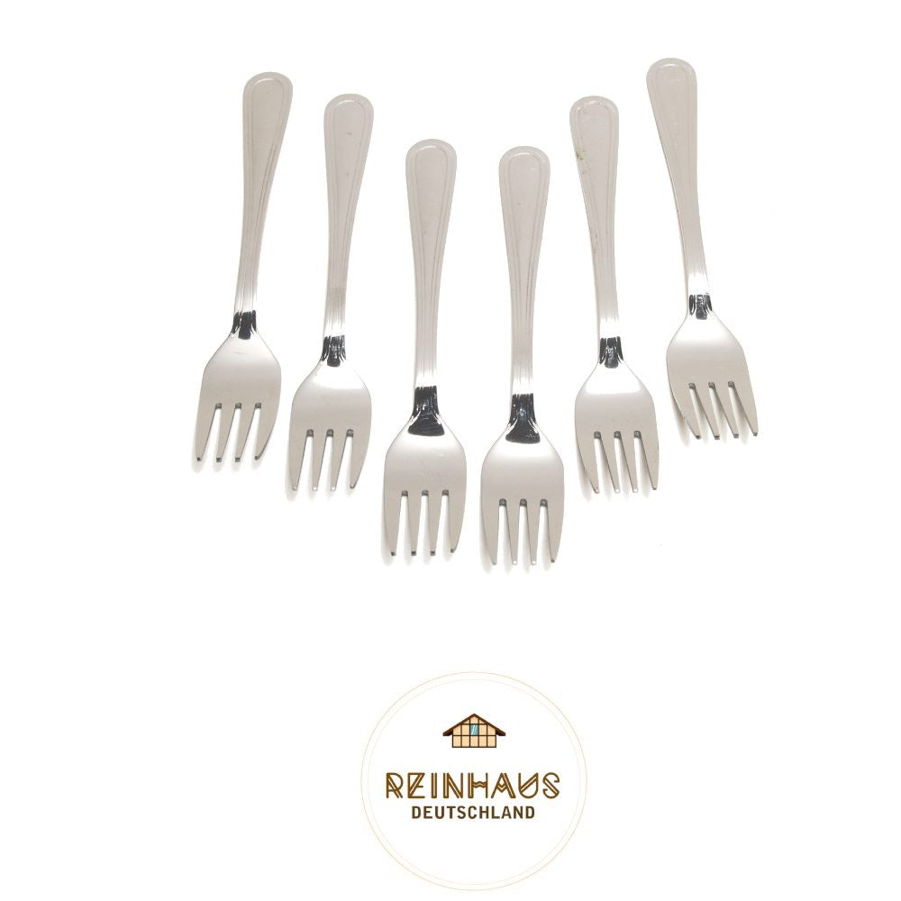 Reinhaus, Flatware / Cutlery / Stainless Steel Model 1110 Small Fork Set 6pcs