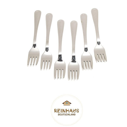 Reinhaus, Flatware / Cutlery / Stainless Steel Model 1110 Small Fork Set 6pcs