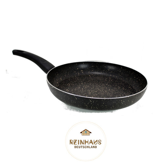 Reinhaus, Grey Aluminium Non Stick, Teflon Granite Outside and Inside 28 cm Granite Frypan Without Lid Color Grey