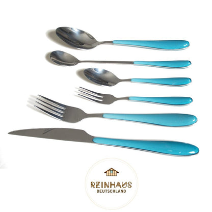 Reinhaus, Flatware / Cutlery / Stainless Steel Diamond Blue Dinner Knife Set 3pcs