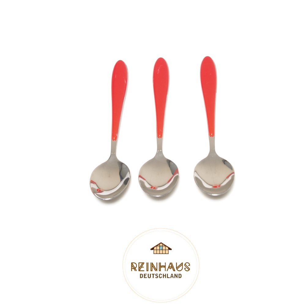Reinhaus, Flatware / Cutlery / Stainless Steel Diamond Red Small Fork Set 3pcs