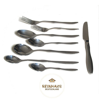 Reinhaus, Flatware / Cutlery / Stainless Steel Model Gourd Dinner Fork Set 6pcs