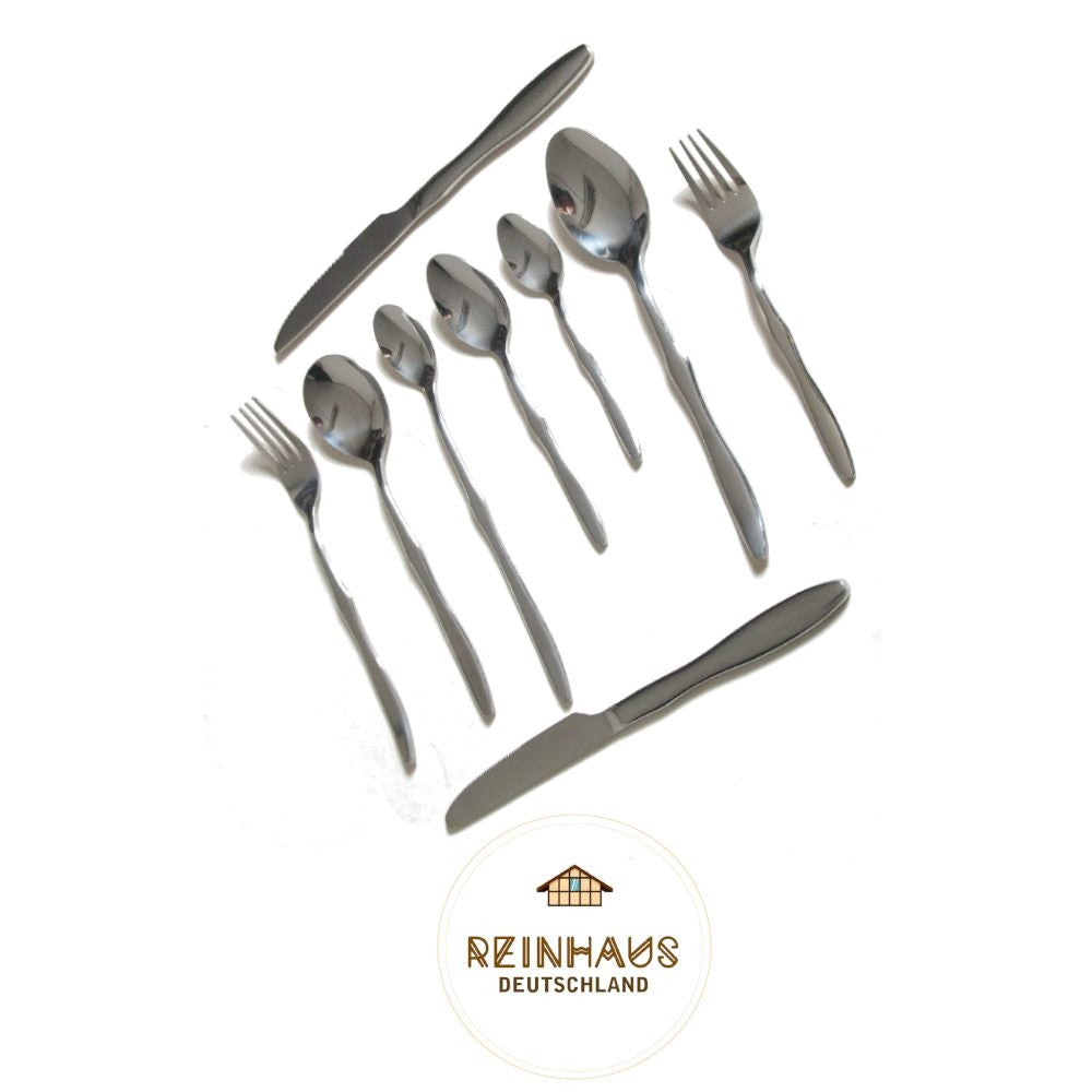 Reinhaus, Flatware / Cutlery / Stainless Steel Model Gourd Dinner Fork Set 6pcs